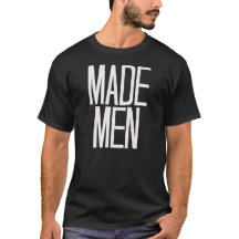 Hombres hechos camiseta en negro