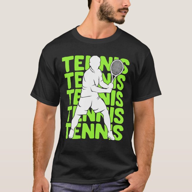 Hombres Jóvenes Tenis Niños Camiseta (Anverso)
