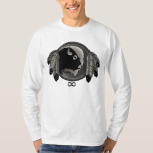 Hombres nativos de la camiseta del arte de la