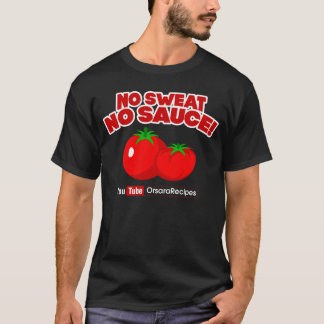 Hombres ningún sudor ninguna camiseta de la salsa