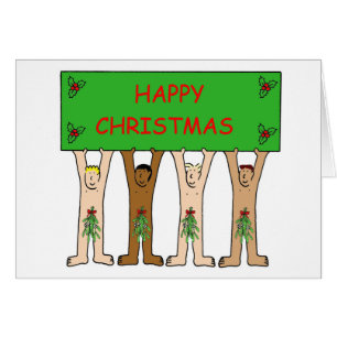 Hombres personalizados con Navidades Mistletoe