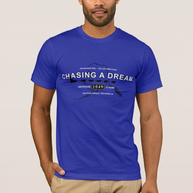 Hombres "que persiguen" una camiseta ideal (Anverso)
