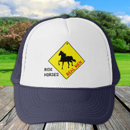Hombres Reales Montan Caballos - Sombrero Camioner