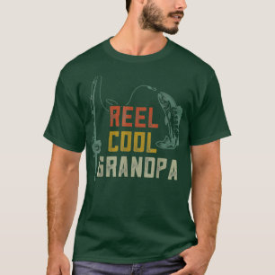 Hombres Reel Guay Abuelo Pescador Camisetas Fun Pa