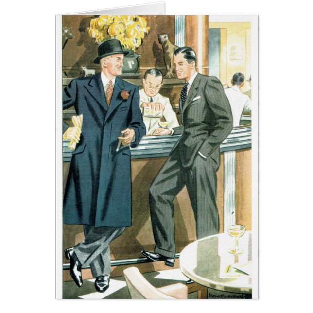 Hombres retro - Whiskey y mujeres, (Frente)