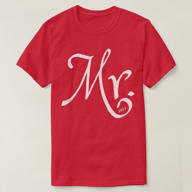 Hombres Sr. y Sra. 2022 camisetas coincidentes lun (Diseño del anverso)