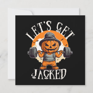 Hombres Vamos a Levantar la Calabaza Jack-O-Lanter