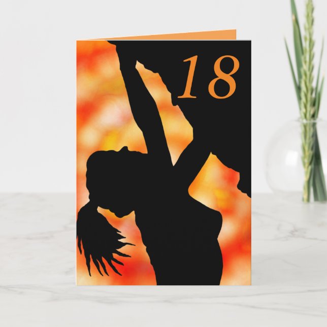 Hombro de mujer, tarjeta de cumpleaños número 18 (Anverso)