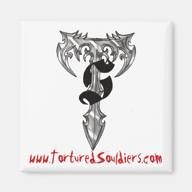 Hombros torturados - imán "Homepage" (Frente)