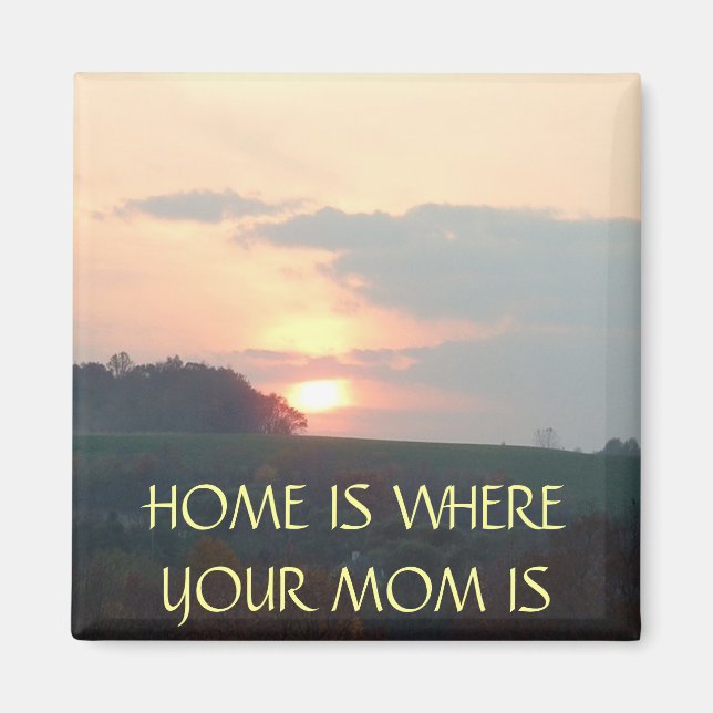 HOME es MOM - imán (Frente)