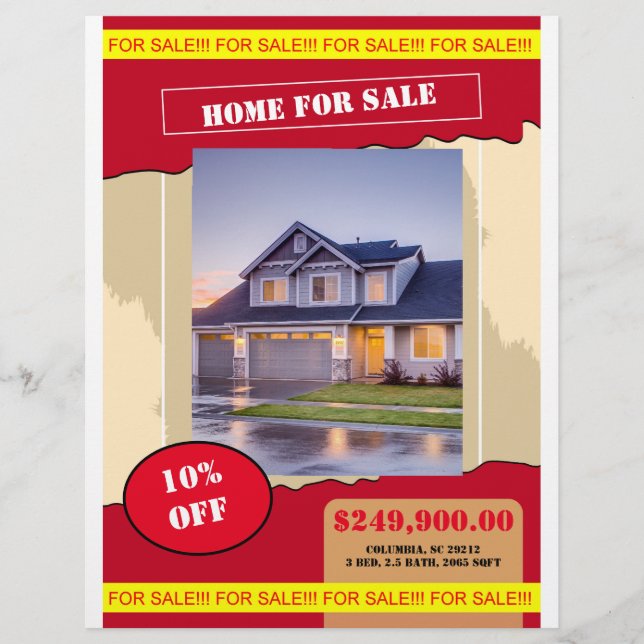 Home for sale flyer poster (Frente)