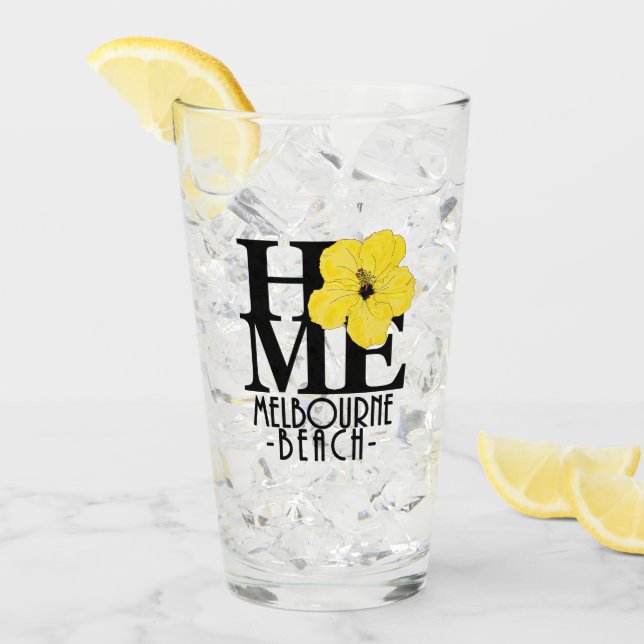 HOME Melbourne Beach Florida Yellow Hibiscus (Anverso (hielo))