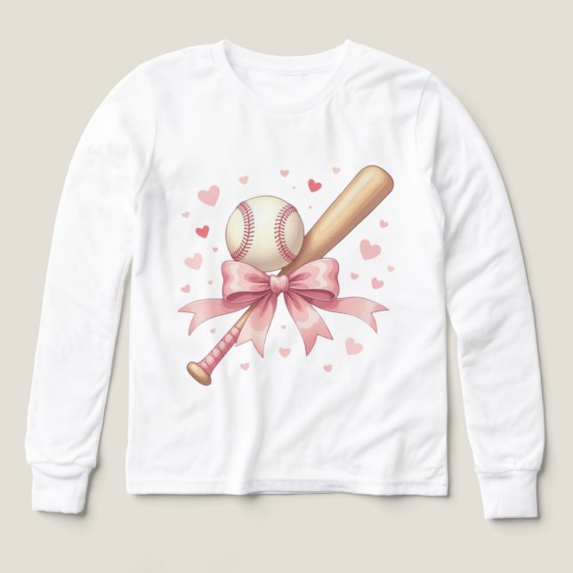 Home Run Vibes Baseball Love colorful tee (Diseño frontal)