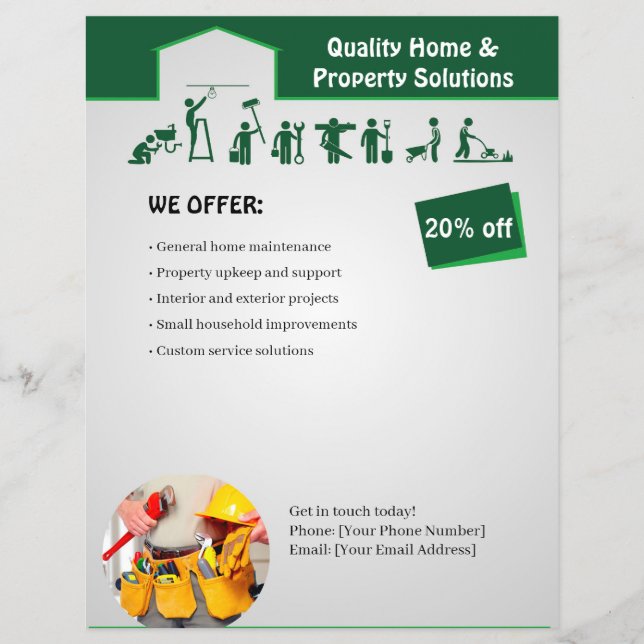 Home Services Flyer Template (Frente)