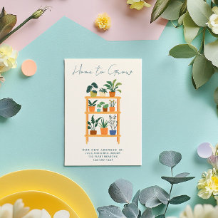 Home to Grow New Home Invitación Card