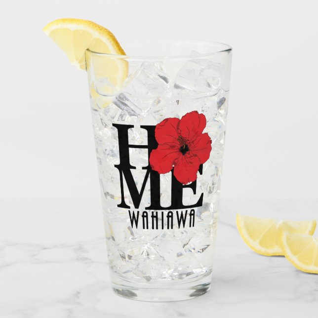 HOME Wahiawa red Hibiscus (Anverso (hielo))