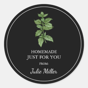 Homemade solo para ti etiqueta de bálsamo de limón