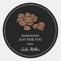 Homemade solo para ti etiqueta de café