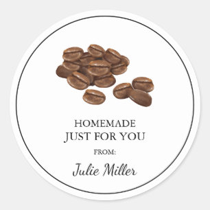 Homemade solo para ti etiqueta de café