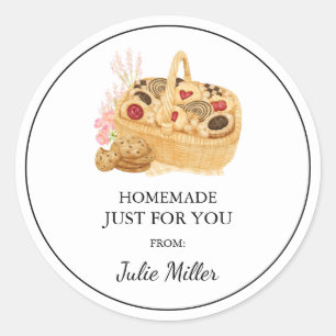 Homemade sólo para ti etiqueta de cookies