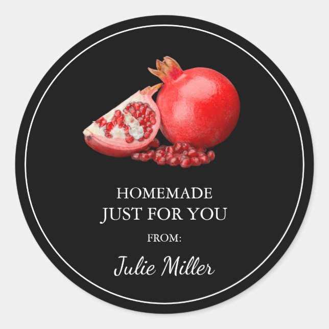 Homemade solo para ti granada etiqueta (Anverso)