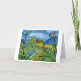 Homenaje a la tarjeta de nota de Cezanne