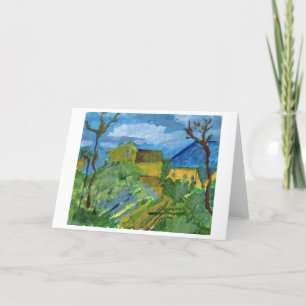 Homenaje a la tarjeta de nota de Cezanne