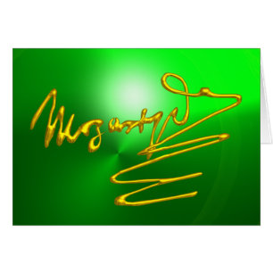 HOMENAJE A MOZART Firma dorada del compositor Verd