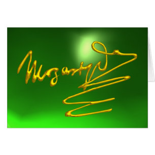 HOMENAJE A MOZART Firma dorada del compositor Verd
