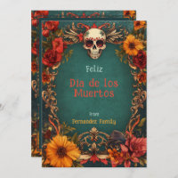 Homenaje floral de Personalizable 💀 Dia de Muerto