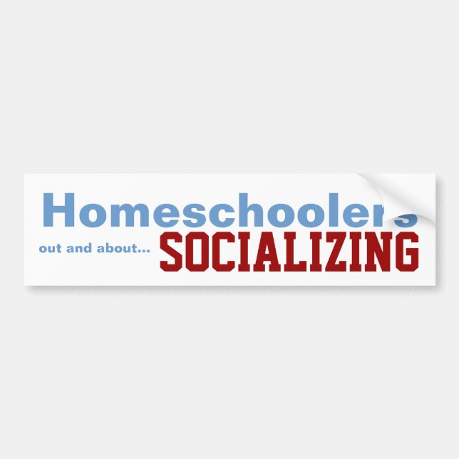 Homeschoolers - pegatina de socialización (Frente)