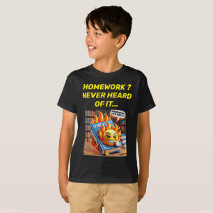 ¿Homework? Nunca lo escuché... Diseño de camisetas