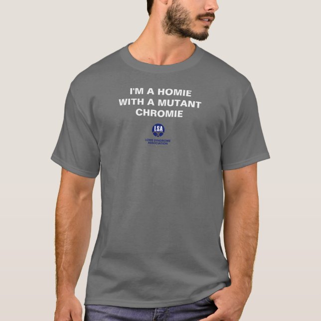 Homie con cromie mutante - Camiseta oscura básica (Anverso)