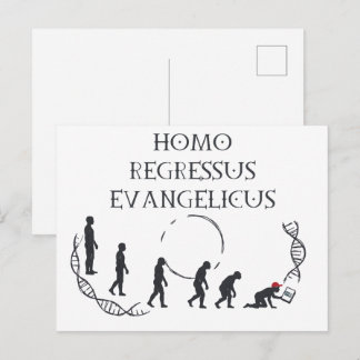 Homo Regressus Evangelicus – Tarjeta divertida ant