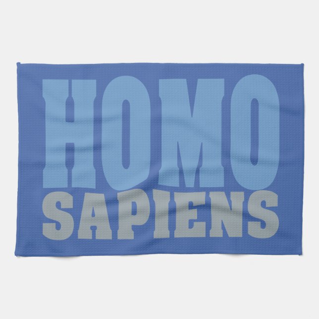HOMO SAPIENS toallas de mano personalizado (Horizontal)