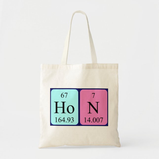 Hon periódica nombre de tabla de la bolsa (Frente)