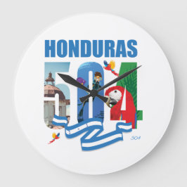 Honduras 504 Reloj de Pared