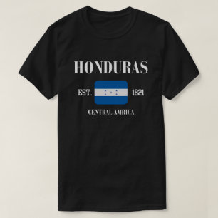 Honduras con nuestra vibrante camiseta con bandera