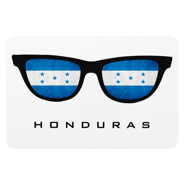 Honduras Shades personalizado texto e imán de colo (Horizontal)