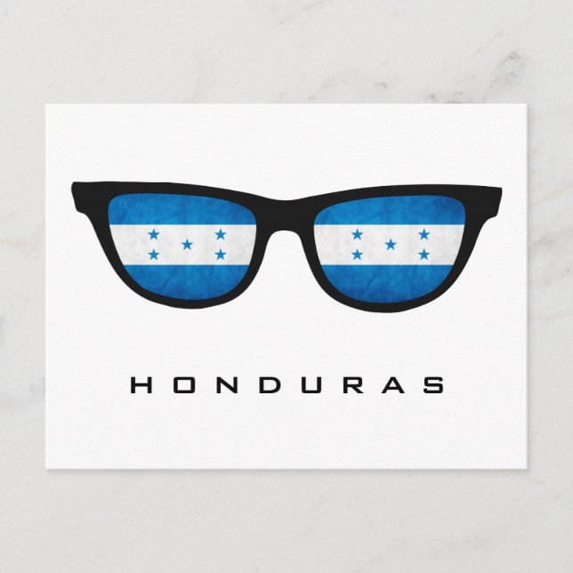 Honduras Shades personalizado texto y postal color (Anverso)