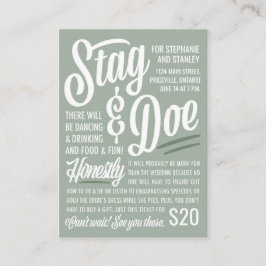 Honestamente Stag & Doe Ticket