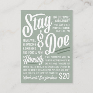 Honestamente Stag & Doe Ticket