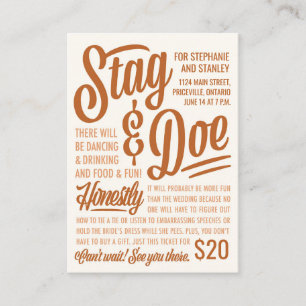 Honestamente Stag & Doe Ticket