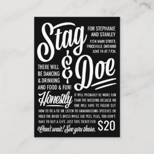 Honestamente Stag & Doe Ticket