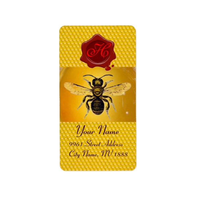 HONEY BEE ,BEEKEEPER,MONOGRAMA DE SELLO DE CERRADU (Frente)