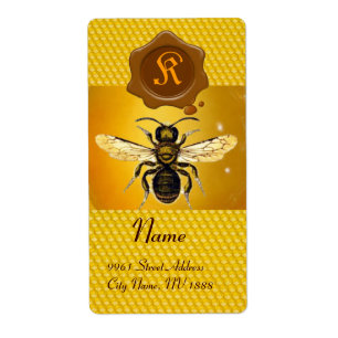 HONEY BEE ,BEEKEEPER,MONOGRAMA DE SELLO DE CERRADU