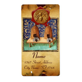 HONEY BEE, BEEKEEPER SELLO DE CERO ROJO, pergamino