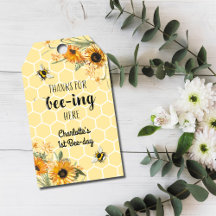Honey Bee Gracias Etiqueta De Favor