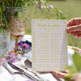 Honey Bridal Shower Prefiere Tarjeta De Juego