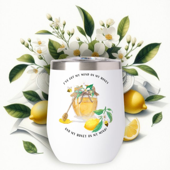 Honey w Cute Bees Lemon Floral n Foliage  (Subido por el creador)